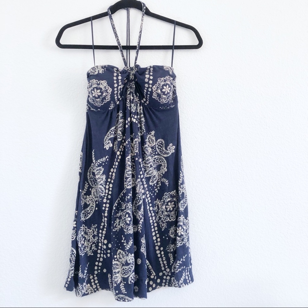 American Eagle | halter top paisley dress